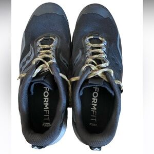 Saucony Peregrine 12 Black/Charcoal Running Shoe Men’s Size 8W